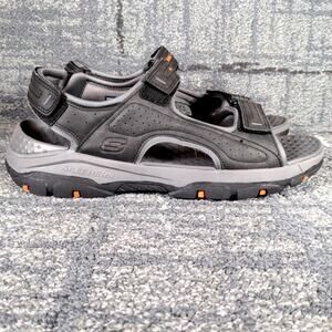 Skechers Tresmen Garo Outdoor Trail Hiking Sandals Shoes Comfort Gray Men Sz 13